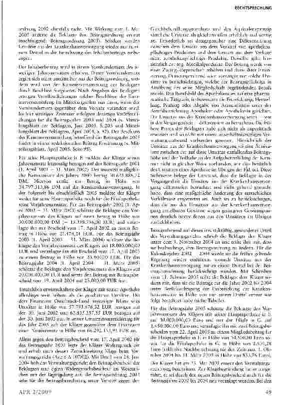 Vorschauseite 2: Apothekerkammerbeitrag