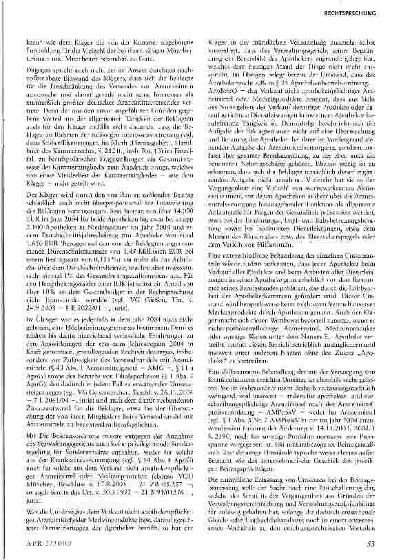 Vorschauseite 6: Apothekerkammerbeitrag