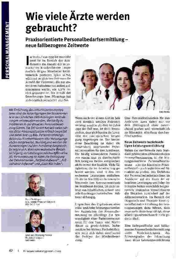 Vorschauseite 1: Wie viele Ärzte werden gebraucht?