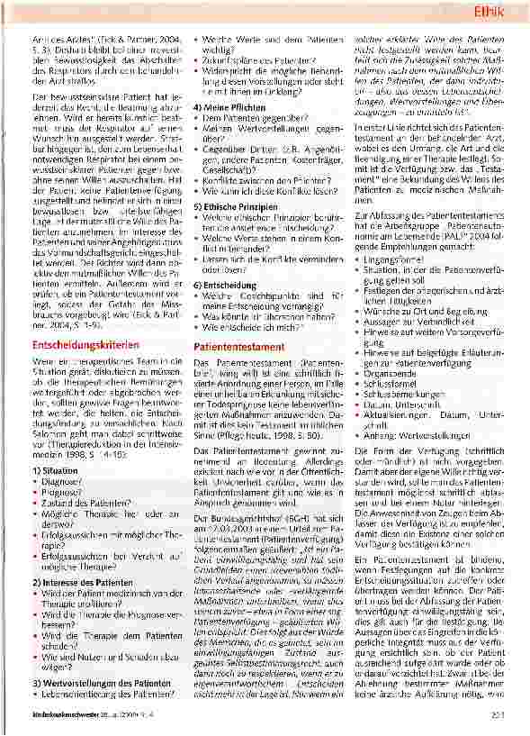 Vorschauseite 4: Intensivtherapie am Lebensende