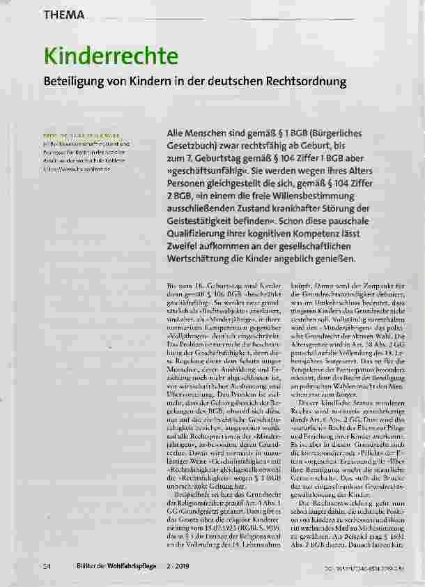 Vorschauseite 1: Kinderrechte