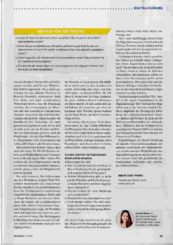 Vorschauseite 2: Das Angebot digital und übersichtlich aufbereitet