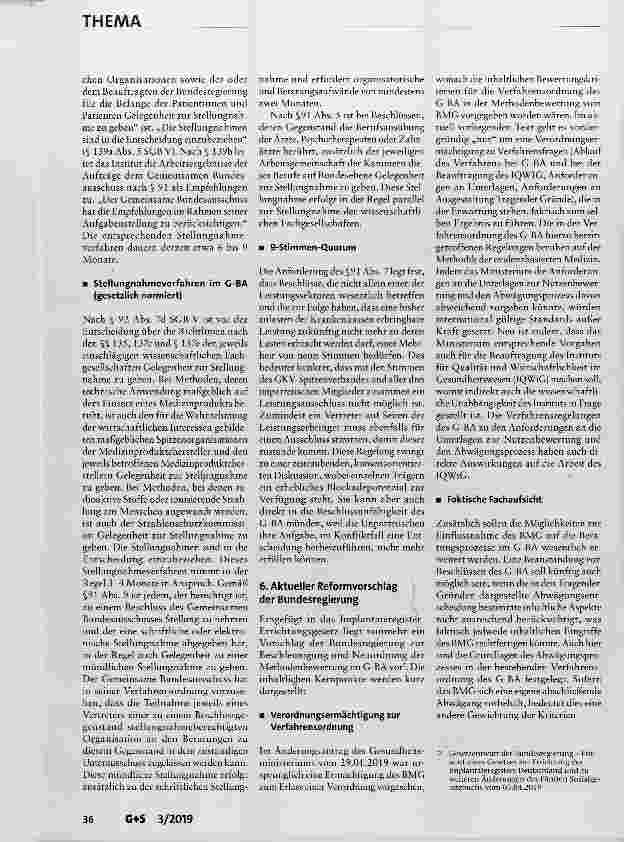 Vorschauseite 5: Innovationsbewertung im Gemeinsamen Bundesausschuss Tatsächlich zu langsam?