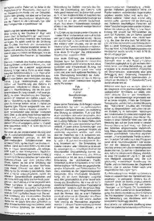 Vorschauseite 2: Besonderheiten neurochirurgicher Intensivtherapie Themen aus der Neurochirurgie 20. Folge