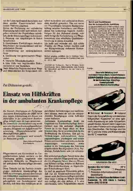 Vorschauseite 1: Einsatz von Hilfskräften in der ambulanten Krankenpflege