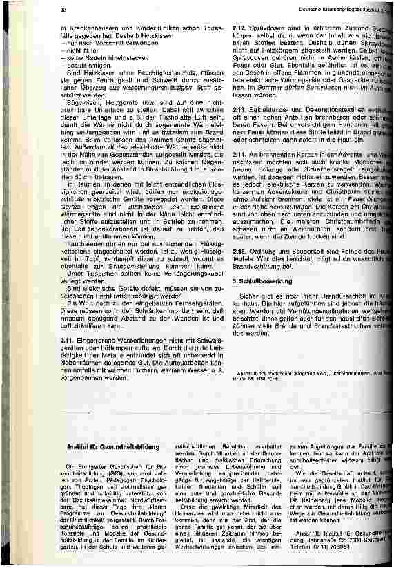 Vorschauseite 6: Brände verhüten ist besser als bekämpfen
