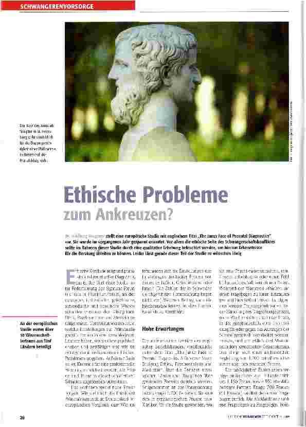 Vorschauseite 1: Ethische Probleme zum Ankreuzen?