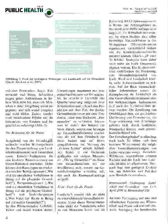 Vorschauseite 3: Landschaft und Gesundheit: Verbindung zweier Konzepte