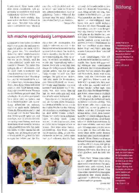 Vorschauseite 2: Schmerzgrenzen beim Lernen und Studieren