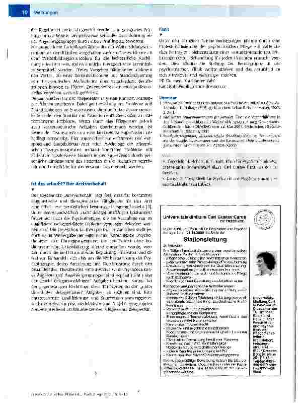 Vorschauseite 3: Nur Pillen und keine Zeit für Gespräche