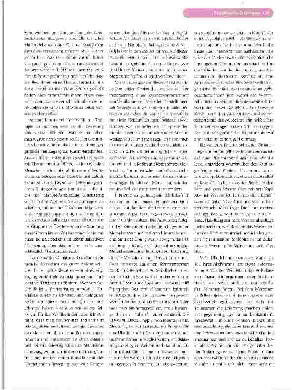 Vorschauseite 2: Recovery und Kunst als Aktivismus