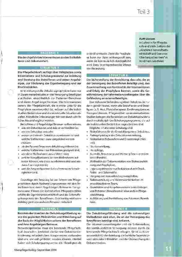 Vorschauseite 3: Dekubitusprophylaxe Teil 3