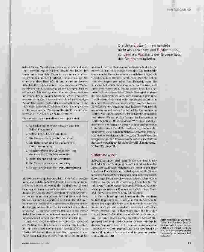 Vorschauseite 2: Unterstützte Selbsthilfe