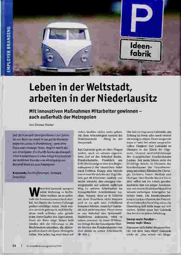 Vorschauseite 1: Leben in der Weltstadt, arbeiten in der Niederlausitz