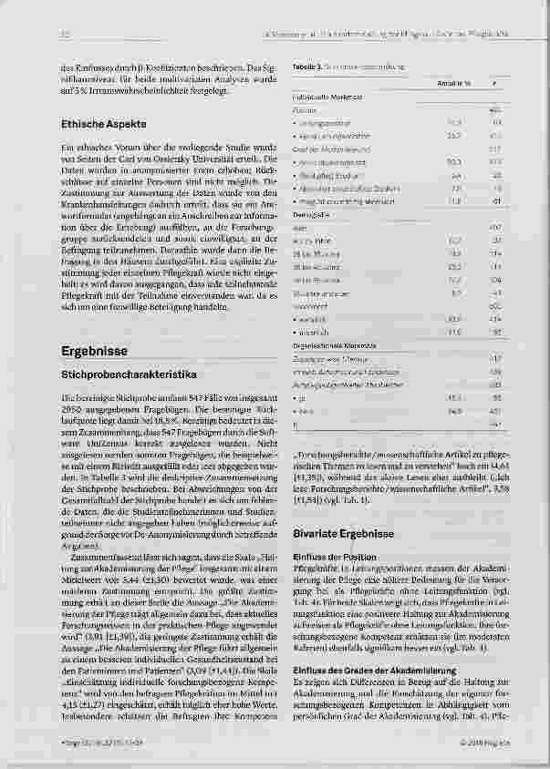 Vorschauseite 6: Die Akademisierung der Pflege aus Sicht der Pflegekräfte: eine Querschnittstudie in Krankenhäusern im Nordwesten Deutschlands