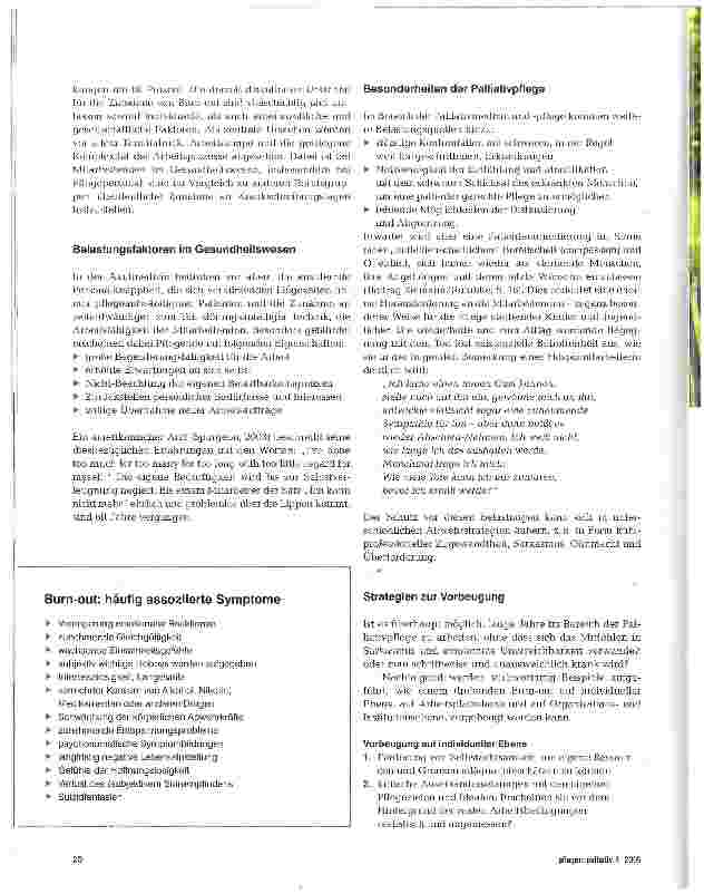 Vorschauseite 3: Burn-out -wenn aus Erschöpfung Krankheit wird