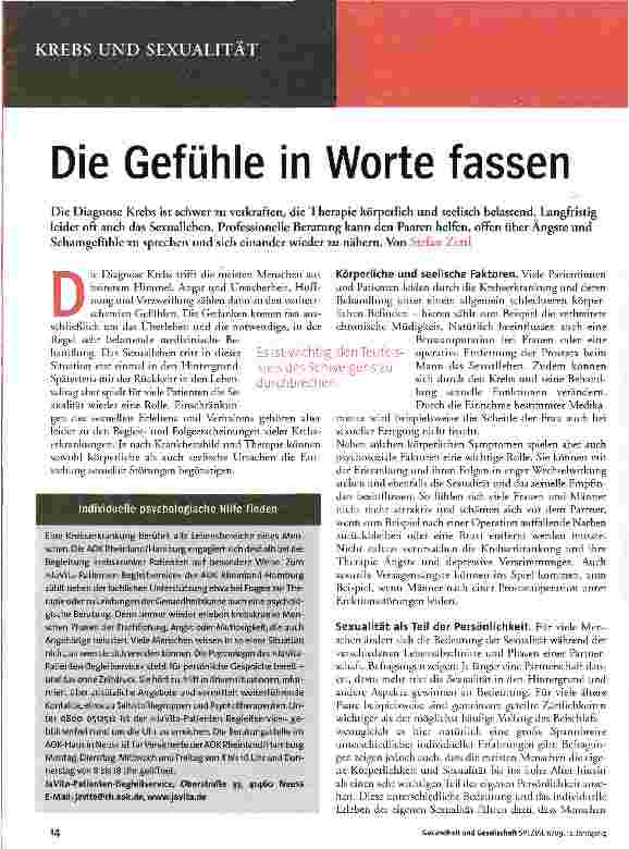 Vorschauseite 1: Die Gefühle in Worte fassen