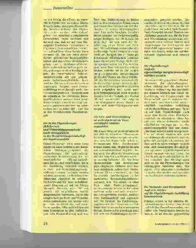 Vorschauseite 2: Innovation tut not