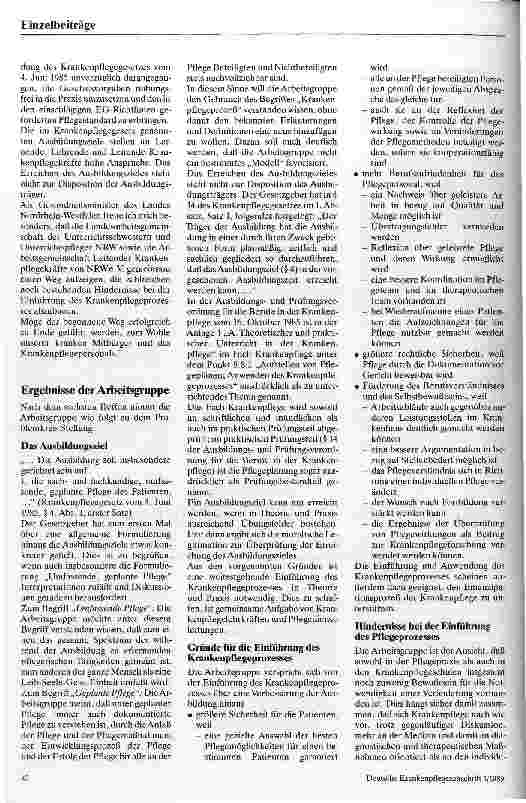 Vorschauseite 2: Einführung des Krankenpflegeprozesses
