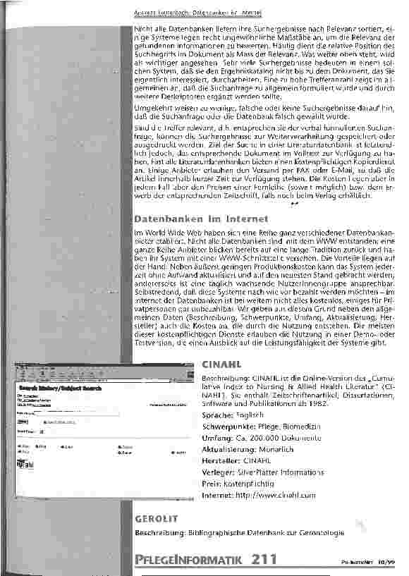 Vorschauseite 3: Datenbanken im Internet