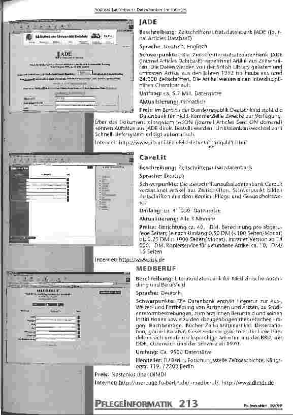 Vorschauseite 5: Datenbanken im Internet