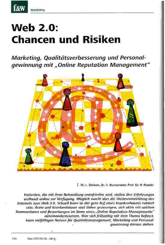 Vorschauseite 1: Web 2.0: Chancen und Risiken
