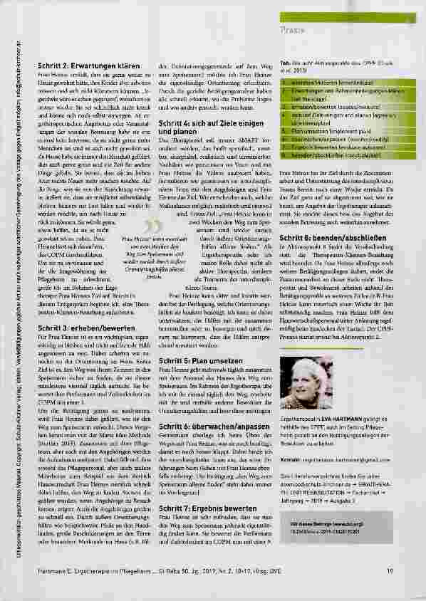 Vorschauseite 2: Mithilfe des CPPF betätigungsorientiert behandeln