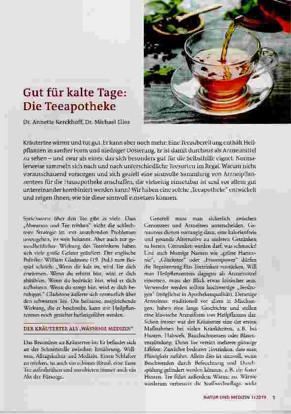 Vorschauseite 1: Gut für kalte Tage: Die Teeapotheke