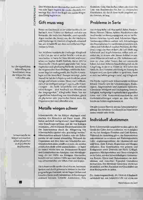 Vorschauseite 2: Ausleiten mit der „Hammerkur“
