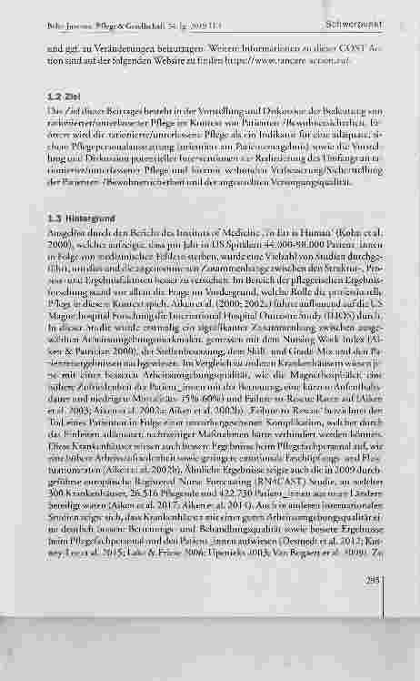 Vorschauseite 3: Rationierte und unterlassene Pflege im Kontext von Patienten-/Bewohnersicherheit - Konzept, Einflussmöglichkeiten und Bedeutung für die Pflegepersonalausstattung
