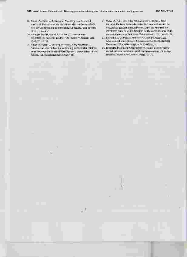 Vorschauseite 6: Messung gesundheitsbezogener Lebensqualität im Kindesund Jugendalter