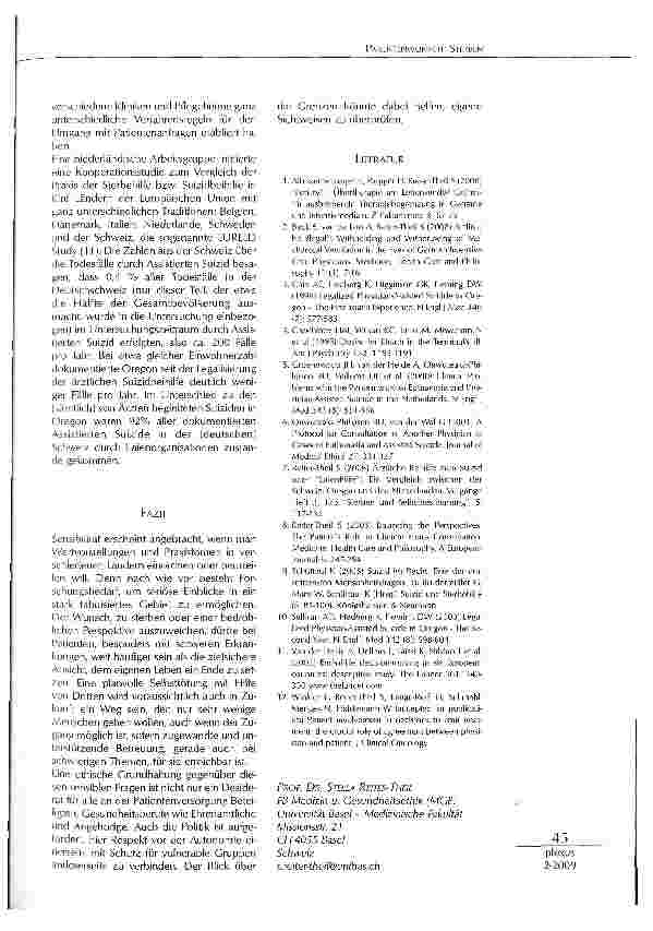 Vorschauseite 4: PATIENTENWUNSCH: STERBEN. ETHISCHE ASPEKTE DER BEIHILFE ZUM SUIZID