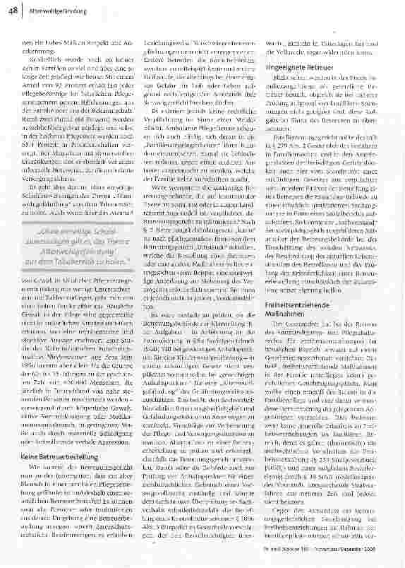 Vorschauseite 2: Altenwohlgefährdung