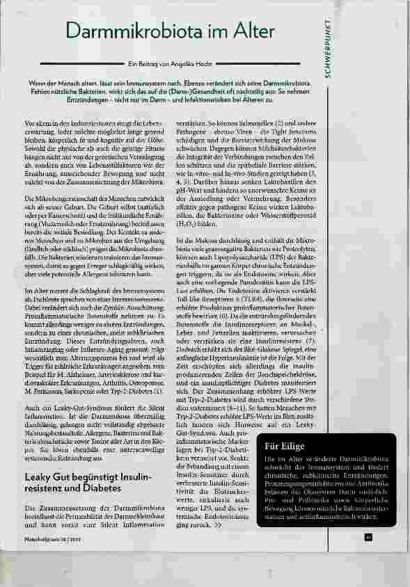 Vorschauseite 1: Darmmikrobiota im Alter