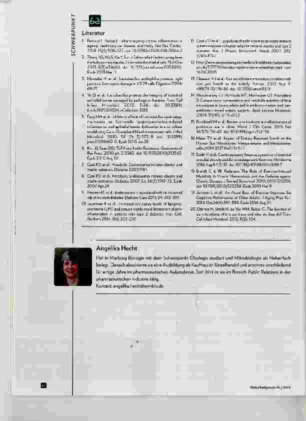 Vorschauseite 4: Darmmikrobiota im Alter