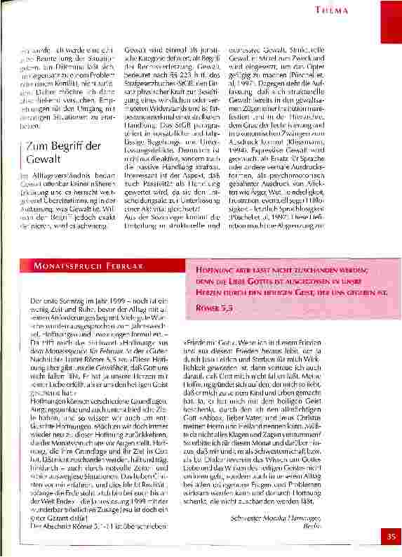 Vorschauseite 2: Wenn Gewalt unvermeidbar wird Eine ethische Reflexion