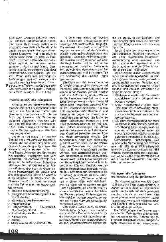 Vorschauseite 3: Seniorenvertretungen informieren Heimbeiräte