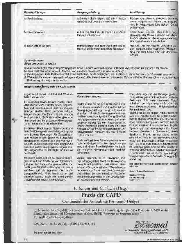 Vorschauseite 3: Bewegungserziehung - Erfahrungsbericht mit einer Gruppe psychisch kranker Langzeitpatientinnen in ener psychiatrischen Klinik