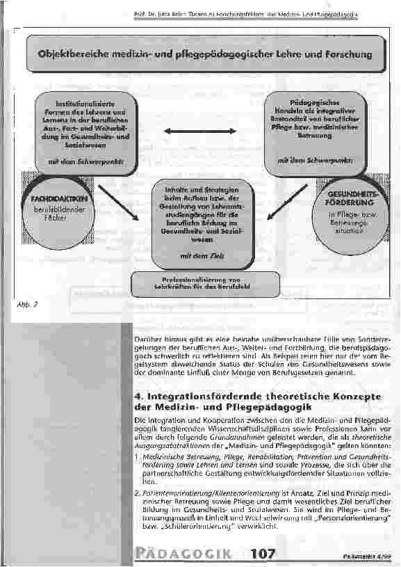 Vorschauseite 6: Thesen zu Gegenstandsbereich und Forschungsfeldern der Medizinund Pflegepädagogik