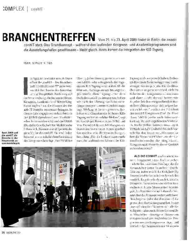 Vorschauseite 1: BRANCHENTREFFEN