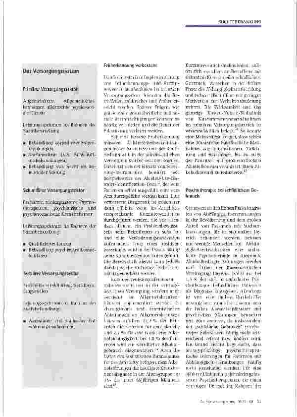 Vorschauseite 3: Versorgung von Menschen mit Suchterkrankungen