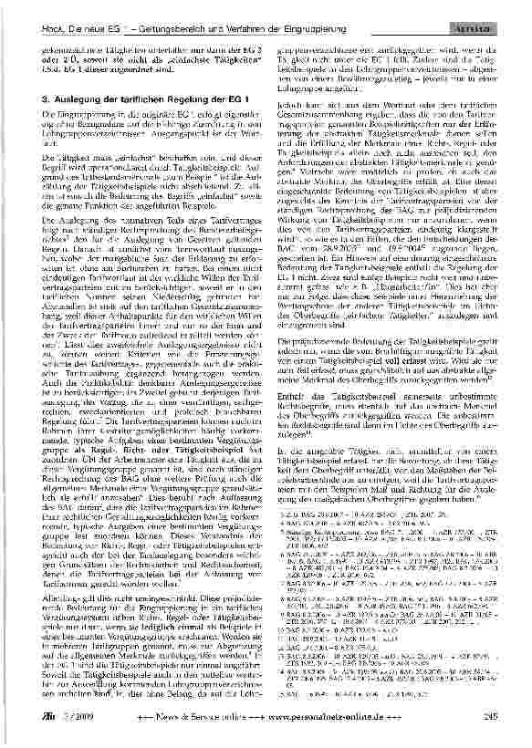 Vorschauseite 3: Die neue EG 1 - Geltungsbereich und Verfahren der Eingruppierung