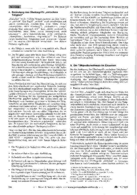 Vorschauseite 4: Die neue EG 1 - Geltungsbereich und Verfahren der Eingruppierung