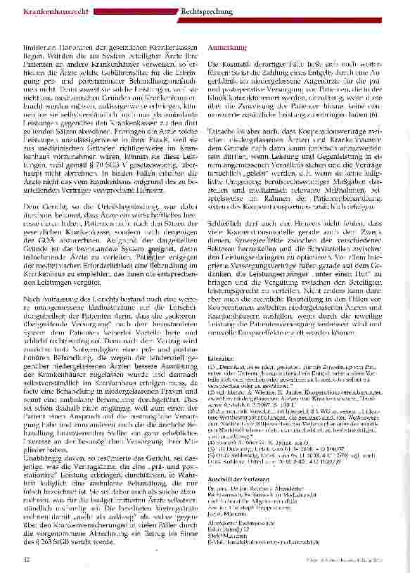 Vorschauseite 3: Legale Kooperationsmodelle versus illegale Zuweisungsmodelle