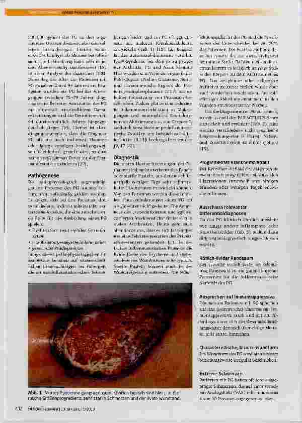 Vorschauseite 2: Update Pyoderma gangraenosum
