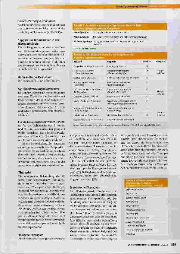 Vorschauseite 3: Update Pyoderma gangraenosum