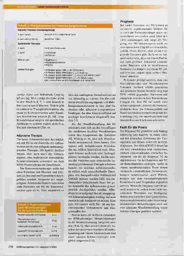 Vorschauseite 4: Update Pyoderma gangraenosum