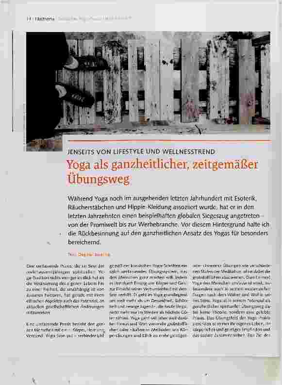 Vorschauseite 1: Yoga als ganzheitlicher, zeitgemäßer Übungsweg