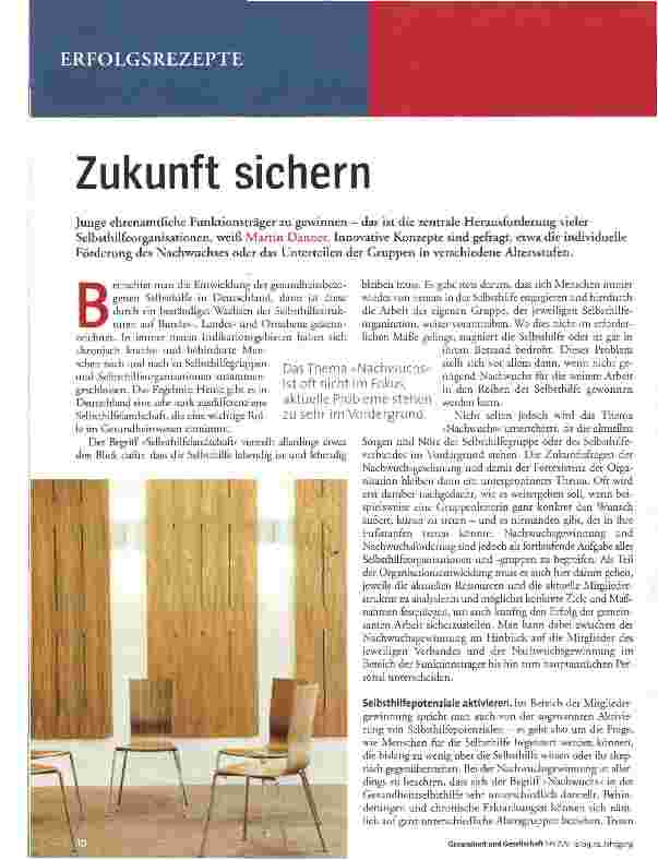 Vorschauseite 1: Zukunft sichern