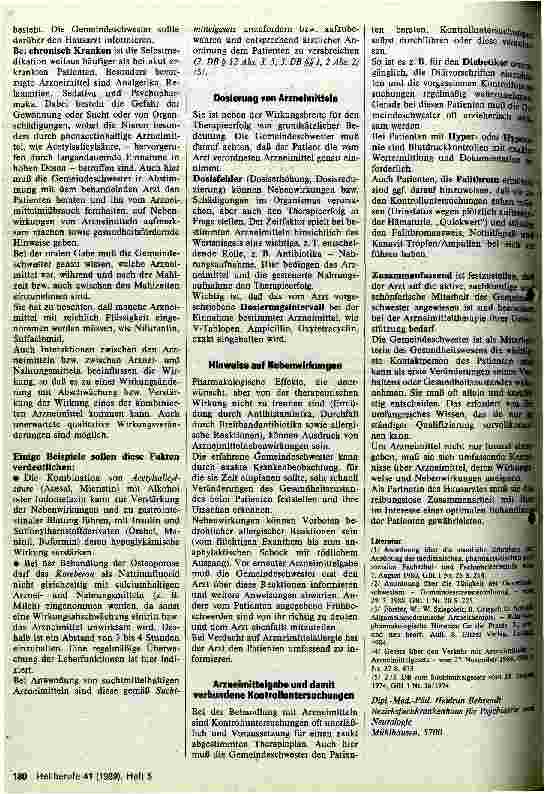 Vorschauseite 2: Die Beratungsfunktion der Gemeindeschwester bei der Arzneimitteltherapie